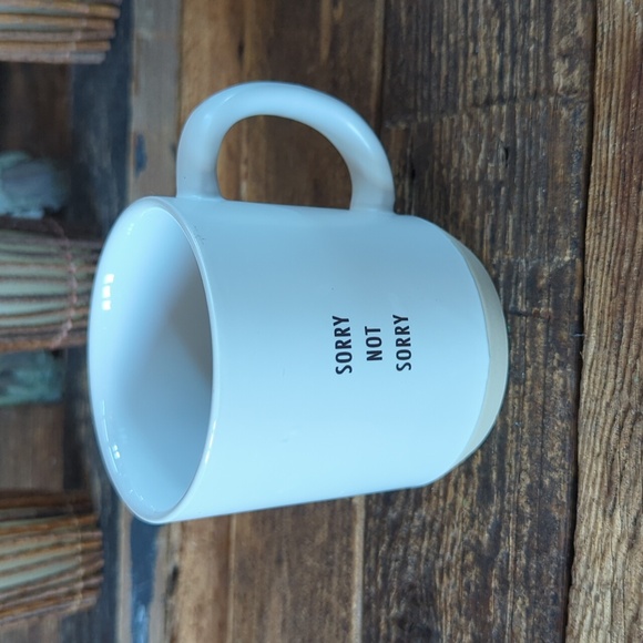 Threshold Sorry Not Sorry Quote Stoneware Cup Coffee Tea Mug - Picture 1 of 4